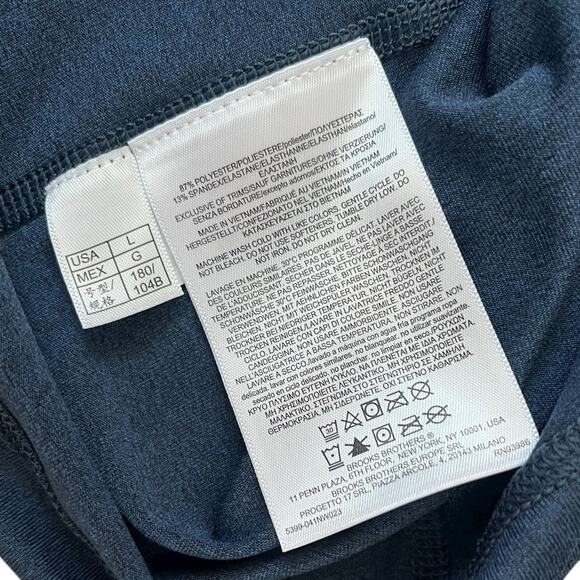 Brooks Brothers Performance Pullover Long Sleeve Preppy Navy Office Mens Large - Picture 5 of 10